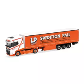   Herpa 319126 DAF XG+ nyergesvontató, ponyvás félpótkocsival - Ludwig Pall (H0)