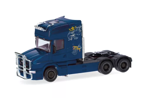 Herpa 319423-002 Scania csőrös 04 Topline nyergesvontató - kék (H0)