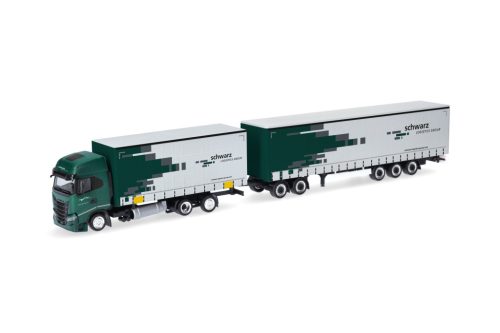 Herpa 319607 Iveco S-Way Lang-LKW Schwarz