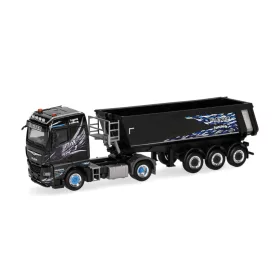   Herpa 319928 MAN TGX nyergesvontató, billencs félpótkocsival - Wagner (H0)