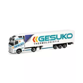   Herpa 320436 Volvo FH Gl. Aero nyergesvontató,  hűtődobozos félpótkocsival - GESUKO (H0)