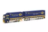 Herpa 320740 Scania CS 20 HD Schwedenkombi ponyvás teherautó pótkocsival - ASG (H0)