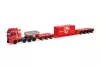 Herpa 320764 MAN TGX GX nyergesvontató, speciális nehézteherszállító félpótkocsival - De Romein (H0)