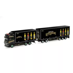   Herpa 320870 Scania CS 20 HD Schwedencombi ponyvás teherautó pótkocsival (H0)