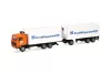 Herpa 321167 Volvo F10 hűtődobozos teherautó, pótkocsival - Sovtransavto (RUS) (H0)