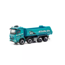   Herpa 321174 Mercedes-Benz Arocs billencs, 4-tengelyes - Gilch Erdbau (H0)