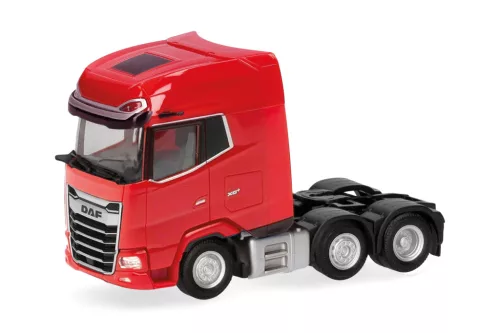 Herpa 321211 DAF XG+ facelift nyergesvontató, 3-tengelyes - piros (H0)