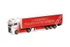Herpa 321259 MAN TGX GX nyergesvontató, ponyvás félpótkocsival - Hueber (H0)