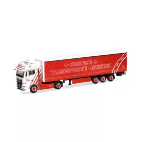   Herpa 321259 MAN TGX GX nyergesvontató, ponyvás félpótkocsival - Hueber (H0)