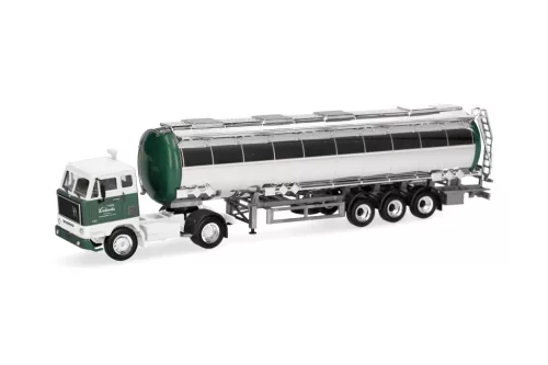Herpa 321648 Volvo F89 nyergesvontató, krómtartályos félpótkocsival - Kralowetz (H0)