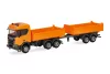 Herpa 321679 Scania CR ND XT billencs, tandem-pótkocsival - kommunális (H0)