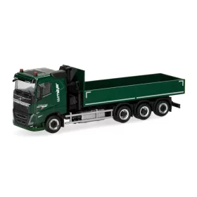   Herpa 321693 Volvo FH 20 FD 4-tengelyes platós teherautó rakodódaruval - Mayer Zweibrücken (H0)