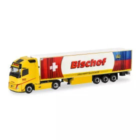   Herpa 321785 Volvo FH Aero Gl. XL nyergesvontató, hűtődobozos félpótkocsival - Bischof (A) (H0)
