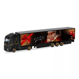   Herpa 321891 Volvo FH Gl XL Aero nyergesvontató, 15 m dobozos félpótkocsival - Herpa Weihnachtsmodell 2026 (H0)