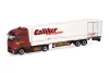 Herpa 321952 Mercedes-Benz eActros 600, hűtődobozos félpótkocsival - Galliker (H0)