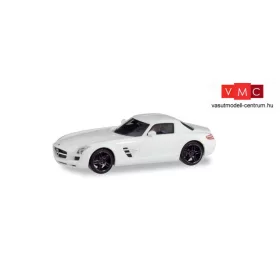   Herpa 420501 Mercedes-Benz SLS AMG, fehér - fekete felnikkel (H0)