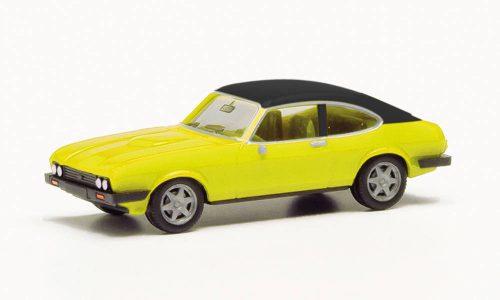 Herpa 420570-002 Ford Capri Vinyltetős, daytonasárga (H0)