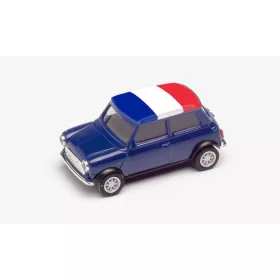   Herpa 420648 Mini Cooper, labdarúgó Európa-bajnokság 2021 - Franciaország (H0)
