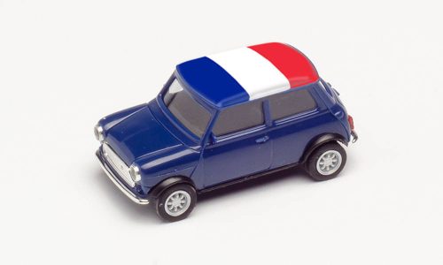 Herpa 420648 Mini Cooper, labdarúgó Európa-bajnokság 2021 - Franciaország (H0)
