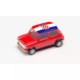  Herpa 420662 Mini Cooper, labdarúgó Európa-bajnokság 2021 - Horvátország (H0)