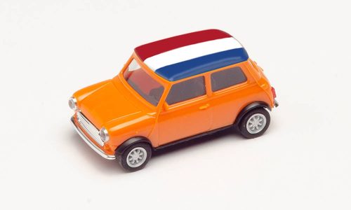 Herpa 420679 Mini Cooper, labdarúgó Európa-bajnokság 2021 - Hollandia (H0)