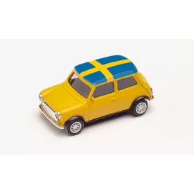   Herpa 420723 Mini Cooper, labdarúgó Európa-bajnokság 2021 - Svédország (H0)