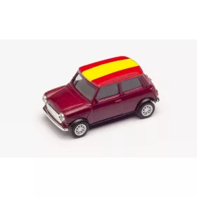   Herpa 420747 Mini Cooper, labdarúgó Európa-bajnokság 2021 - Spanyolország (H0)