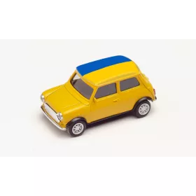   Herpa 420778 Mini Cooper, labdarúgó Európa-bajnokság 2021 - Ukrajna (H0)
