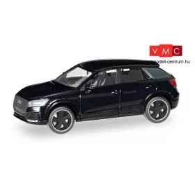 Herpa 420877 Audi Q2 Black Edition, brillant schwarz (H0)