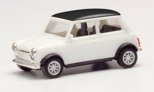 Herpa 421058 Mini Cooper, fehér - fekete tetővel (H0)