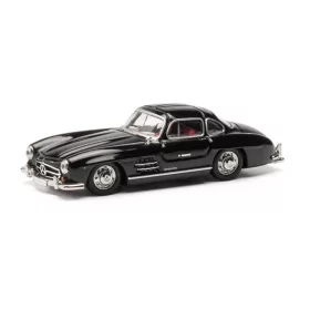  Herpa 421089 Mercedes-Benz 300 SL, sirályszárnyas, fekete (H0)