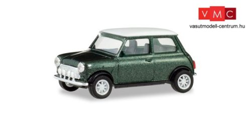 Herpa 430753 Mini Cooper, metál színben - brit racing green (H0)
