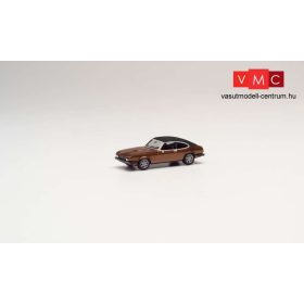 Herpa 430807 Ford Capri II Vinyl-tetős, metál színben - barna (H0)