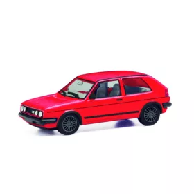   Herpa 430838-004 Volkswagen Golf II Gti, metál színben - piros (H0)