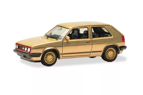 Herpa 430838-006 Volkswagen Golf II GTI, metál színben - arany (H0)