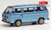 Herpa 430876 Volkswagen Transporter T3 busz, BBS felnikkel, metál színben - kék (H0)