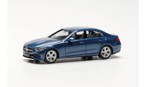 Herpa 430913-002 Mercedes-Benz C-Klasse, metál színben - spektralblau (H0)