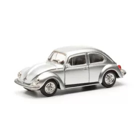   Herpa 430982 Volkswagen Käfer 1303 (bogár), metál színben - ezüst (H0)