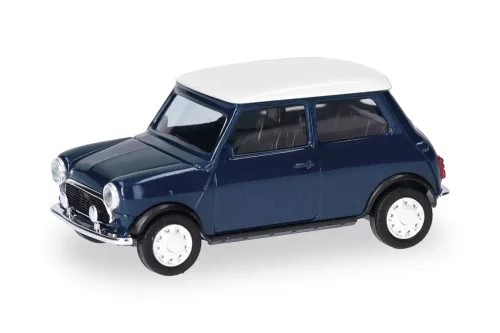 Herpa 431149-002 Mini Cooper jobbkormányos, thaiti kék (H0)