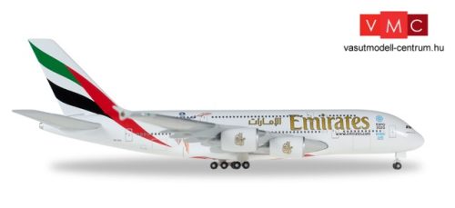 Herpa 527897-001 Airbus A380 Emirates, Cricket A6-EEK (1:500)