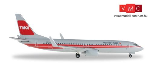 Herpa 529259 Boeing 737-800, TWA Heritage Livery - American Airlines (1:500)