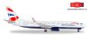 Herpa 530408 Boeing 737-800 - ZS-ZWG British Airways (Comair) (1:500)