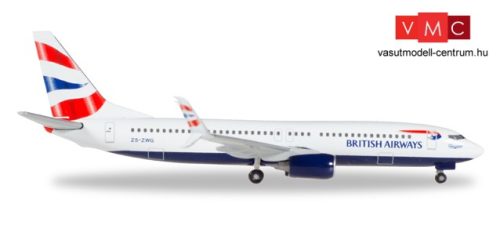 Herpa 530408 Boeing 737-800 - ZS-ZWG British Airways (Comair) (1:500)