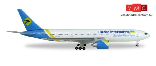 Herpa 531122 Boeing 777-200 Ukraine International Airlines - UR-GOA (1:500)