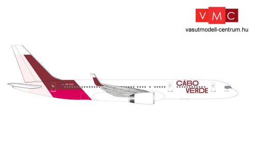 Herpa 534598 Boeing 757-200 Cabo Verde Airlines - Island of Santiago colors – D4-CCG Baía de