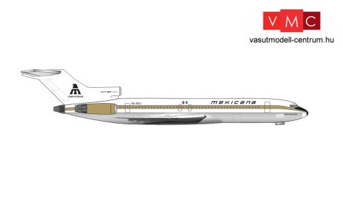 Herpa 535052 Boeing B727-200 Mexicana - Centenary Series - “Golden Aztec” livery – XA-DUJ