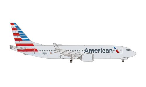 Herpa 535199 Boeing B737 Max 8 American Airlines (1:500)