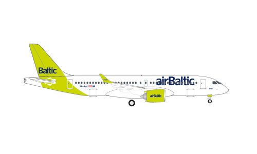 Herpa 535328 Airbus A220-300 airBaltic 100th A220 (1:500)