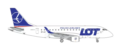 Herpa 536318-001 Embraer E170 LOT Polish Airlines (1:500)