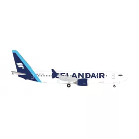 Herpa 536752 Boeing B737 Max 8 Icelandair - new colors (cyan tail stripe) –  TF-ICE “Jökul